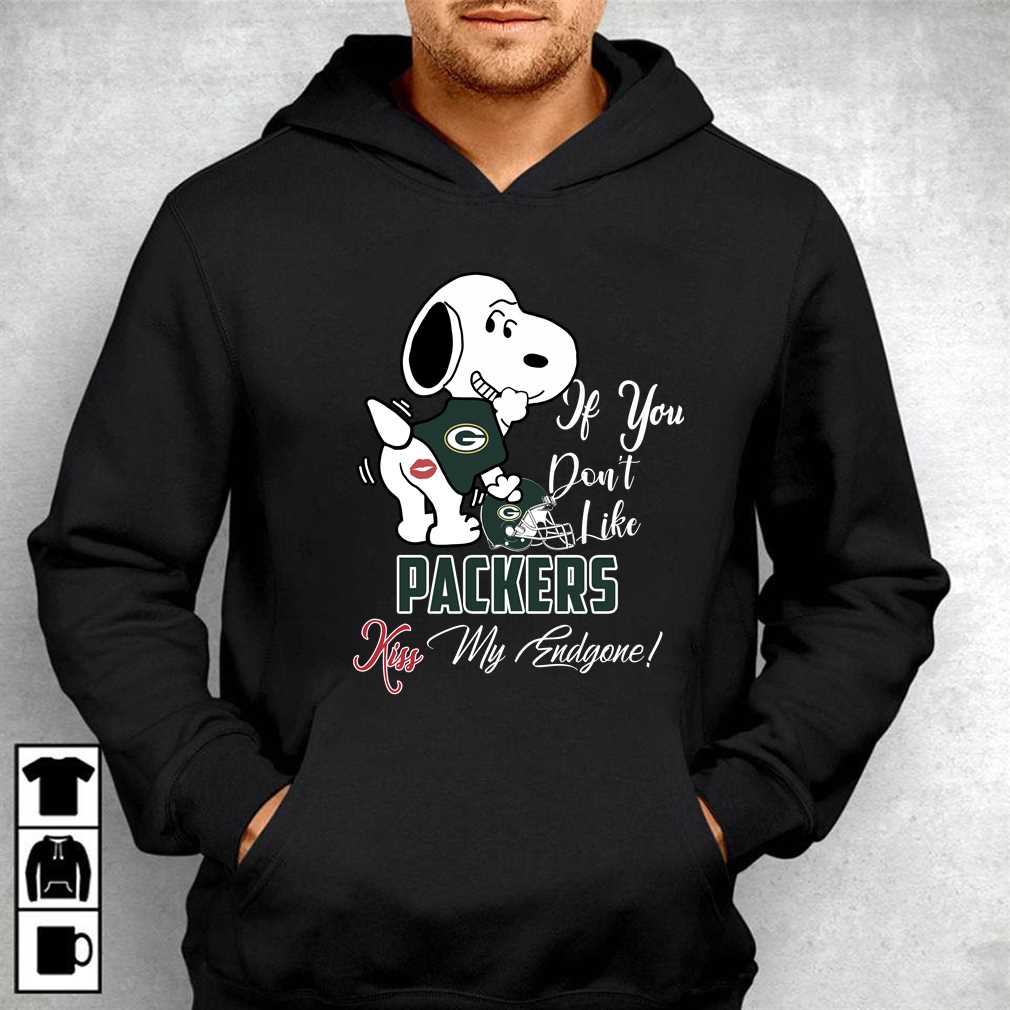 Nfl Green Bay Packers Snoopy Dog Kiss My Endgone Shirt Nfl Green Bay Packers Snoopy Dog Kiss My Endgone Shirt