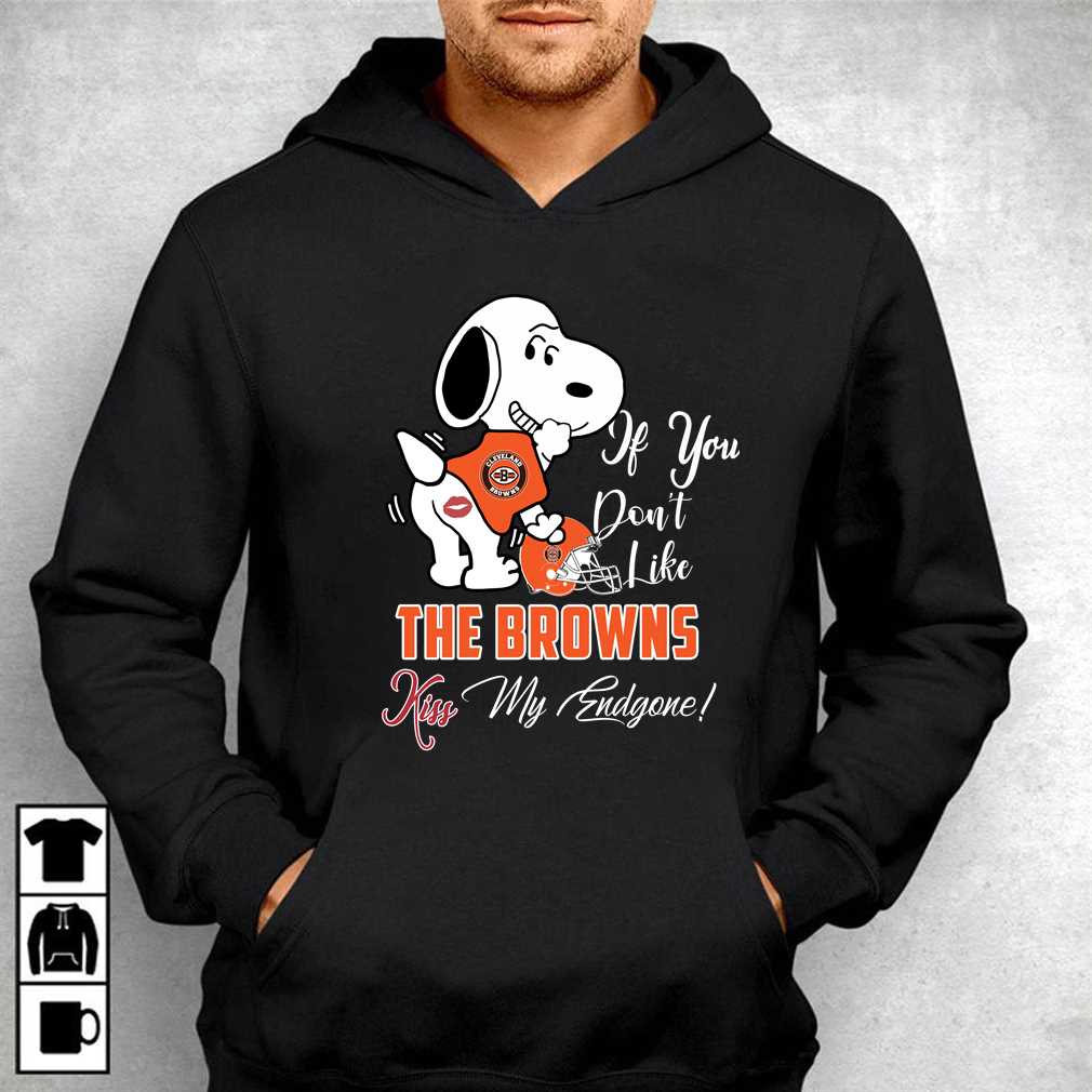 Nfl Cleveland Browns Snoopy Dog Kiss My Endgone Shirt Nfl Cleveland Browns Snoopy Dog Kiss My Endgone Shirt