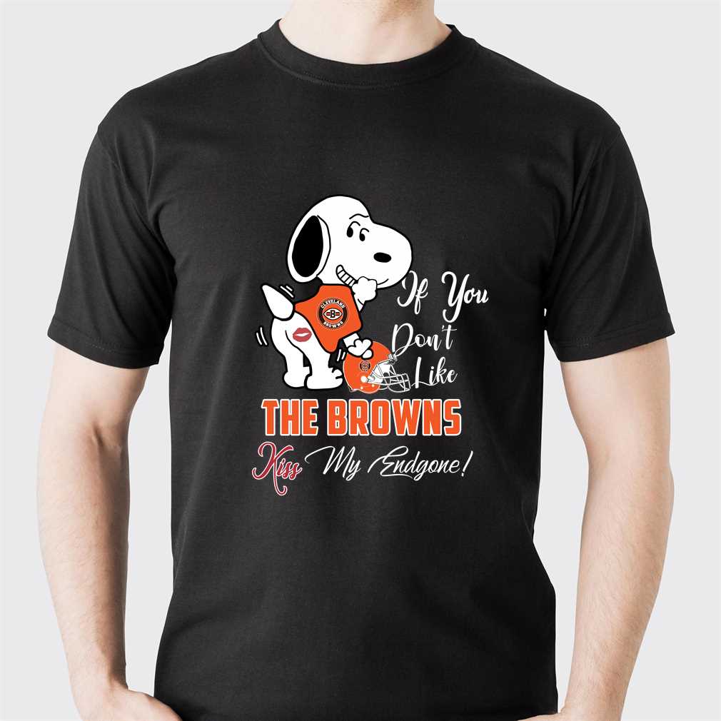Nfl Cleveland Browns Snoopy Dog Kiss My Endgone Shirt Nfl Cleveland Browns Snoopy Dog Kiss My Endgone Shirt