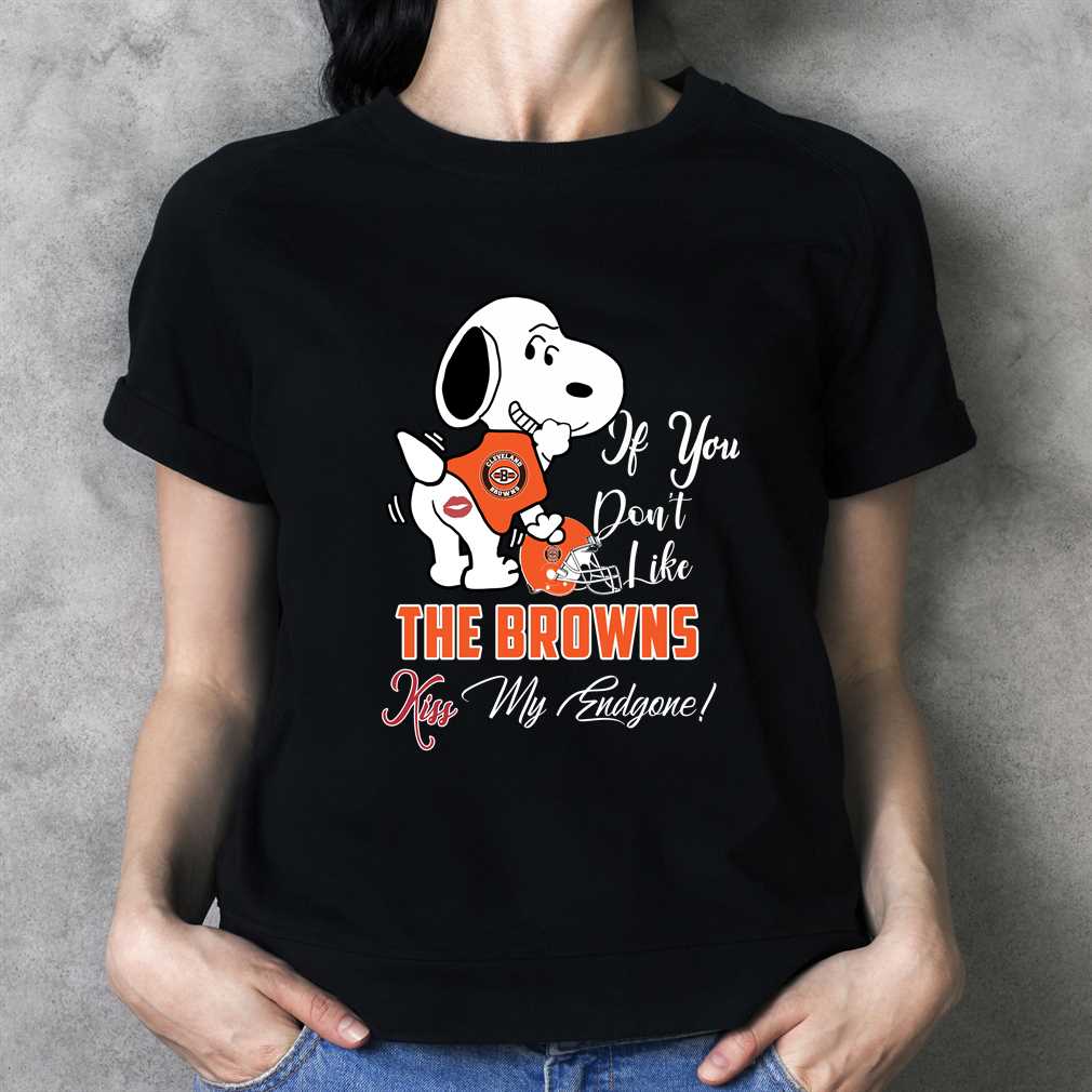 Nfl Cleveland Browns Snoopy Dog Kiss My Endgone Shirt Nfl Cleveland Browns Snoopy Dog Kiss My Endgone Shirt